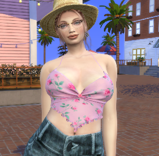 the sims 4 premium cc download woman Mia Williams by Bonita100 Body View