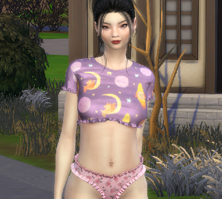 sims 4 cc download girl Nari Lee by Bonita100 Body View