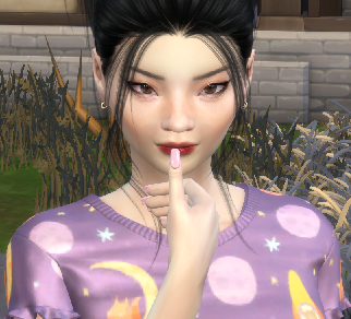 sims4 alpha cc download asian girls female Nari Lee by Bonita100 Face View