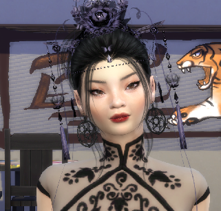 sims alpha cc style download asian girls female Nari Lee by Bonita100 Face View