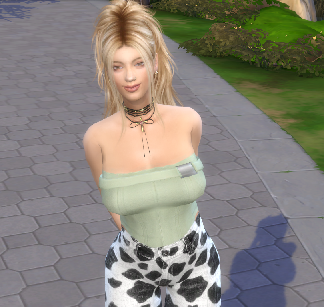 sims4 alpha cc download blonde female Tamara Cohen by Bonita100 Body View