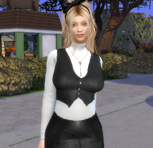 sims 4 premium cc download blonde female Tamara Cohen by Bonita100 Body View