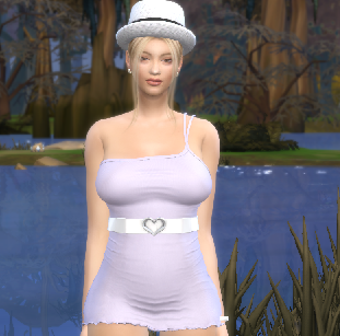 the sims 4 custom sim download blonde female Tamara Cohen by Bonita100 Body View