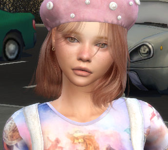 sims 4 custom content download redhead female Merle Konsa by Bonita100 Face View
