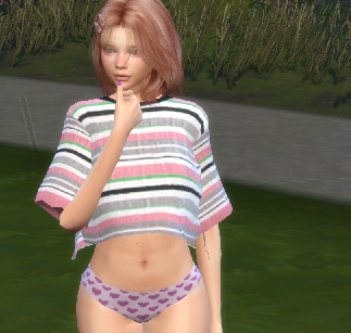 sims4 cc download girl Merle Konsa by Bonita100 Body View