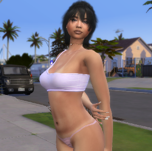 sims 4 custom sim download girl Inti Mamani by Bonita100 Body View