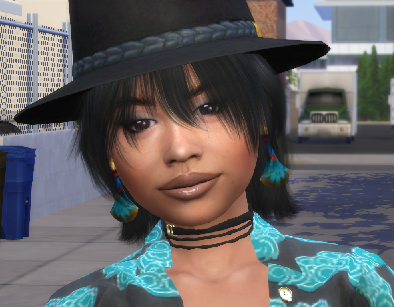 the sims 4 premium cc download brunette female Inti Mamani by Bonita100 Face View
