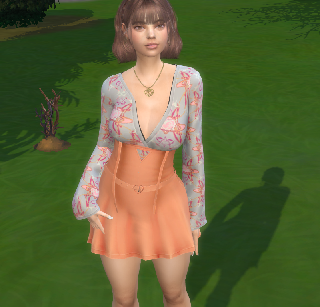 sims4 custom character download girl Belinha Pereira by Bonita100 Body View