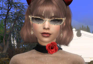 sims game cc download brown hair female Belinha Pereira by Bonita100 Face View