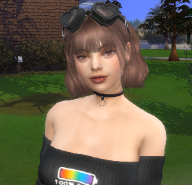 sims high detail download brown hair female Belinha Pereira by Bonita100 Face View
