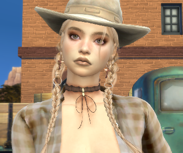 sims 4 custom character download blonde female Fernanda Wagner by Bonita100 Face View