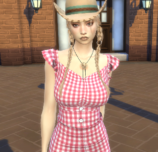 sims4 custom sim download girl Fernanda Wagner by Bonita100 Body View