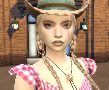 the sims 4 custom content download blonde female Fernanda Wagner by Bonita100 Face View