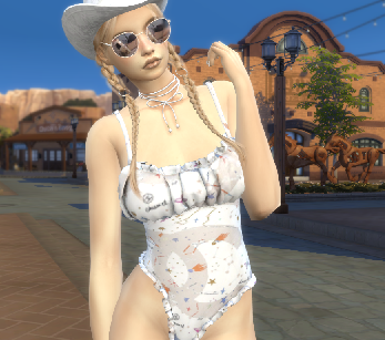 sims 4 realistic style download girl Fernanda Wagner by Bonita100 Body View