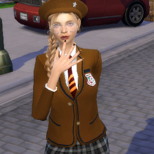 sims4 custom character download girl Tatiana Abramowicz by Bonita100 Body View