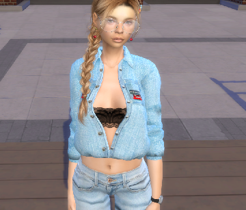 sims 4 alpha cc download girl Tatiana Abramowicz by Bonita100 Body View