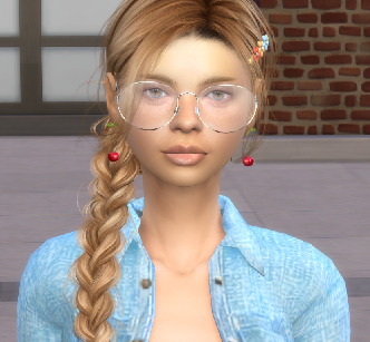 sims4 realistic style download blonde female Tatiana Abramowicz by Bonita100 Face View