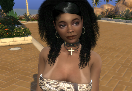 sims4 custom content download black girls female Lisette Ventura by Bonita100 Face View