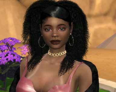 sims alpha cc download black girls female Lisette Ventura by Bonita100 Face View