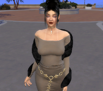 sims game premium cc download brunette female Azra Bardakci by Bonita100 Body View