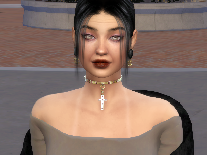 sims 4 custom character download woman Azra Bardakci by Bonita100 Face View