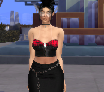 sims4 custom sim download brunette female Azra Bardakci by Bonita100 Body View