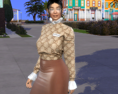 sims cc download brunette female Azra Bardakci by Bonita100 Body View