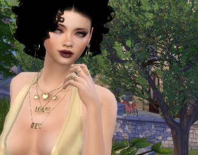 the sims 4 premium cc download brunette female Stephanie Pereira by Bonita100 Face View