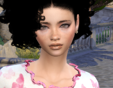 sims4 cc download brunette female Stephanie Pereira by Bonita100 Face View