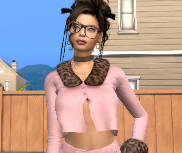 sims custom sim download brunette female Delenn Shai by Bonita100 Body View