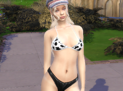 sims4 realistic style download blonde female Katja Van Dijk by Bonita100 Body View