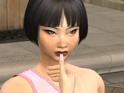 sims premium cc download asian girls female Kinuko Hatanaka by Bonita100 Face View