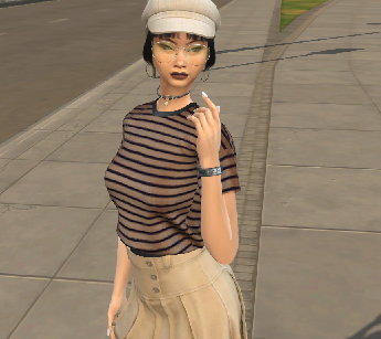 sims game custom character download girl Kinuko Hatanaka by Bonita100 Body View
