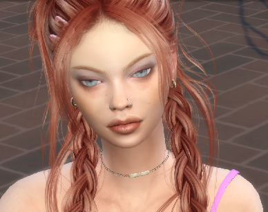 sims4 alpha cc download girl Kira Mikhailov by Bonita100 Face View