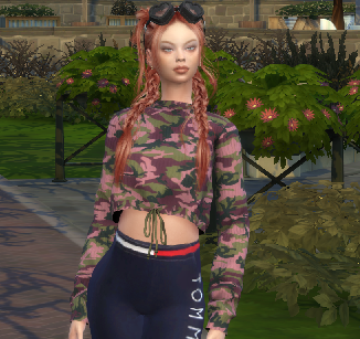 the sims 4 realistic style download redhead female Kira Mikhailov by Bonita100 Body View