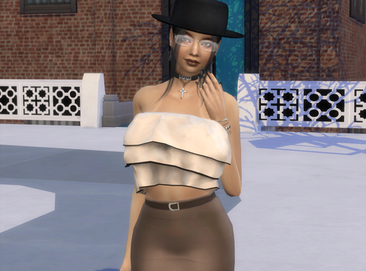 sims realistic style download girl Ayara Huaman by Bonita100 Body View