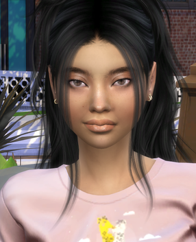 sims custom sim download brunette female Ayara Huaman by Bonita100 Face View