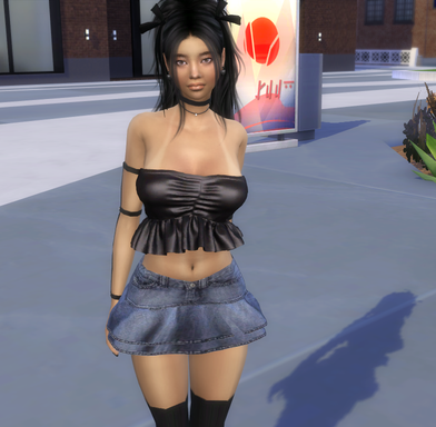 sims4 alpha cc download brunette female Ayara Huaman by Bonita100 Body View