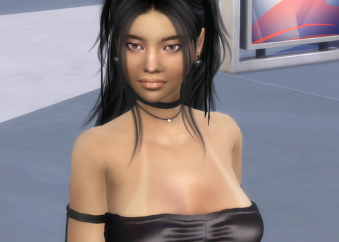 the sims 4 realistic style download girl Ayara Huaman by Bonita100 Face View