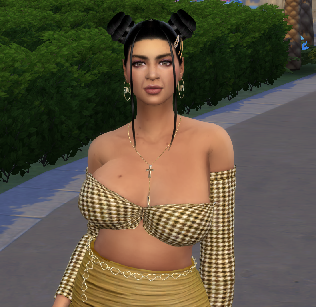 sims 4 high detail download brunette female Hilary Laurent by Bonita100 Body View