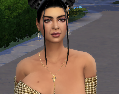 sims4 premium cc download townies female Hilary Laurent by Bonita100 Face View