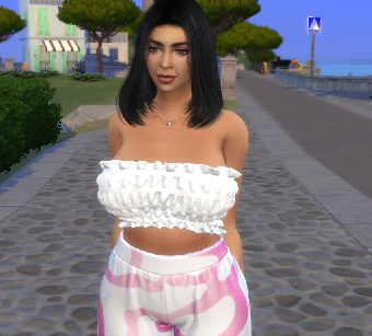 sims game custom content download townies female Hilary Laurent by Bonita100 Body View