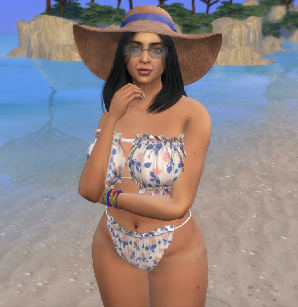 sims4 alpha cc download brunette female Hilary Laurent by Bonita100 Body View
