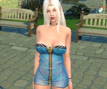 sims 4 custom content download girl Frieda Neumann by Bonita100 Body View