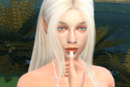 sims realistic style download blonde female Frieda Neumann by Bonita100 Face View
