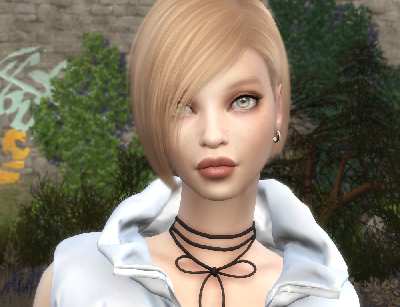 sims 4 realistic style download blonde female Aldara Lugo by Bonita100 Face View