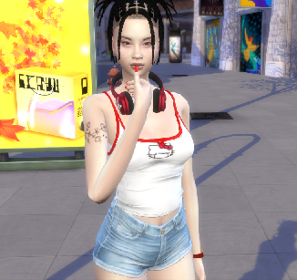the sims 4 realistic style download asian girls female Valentina Kim by Bonita100 Body View