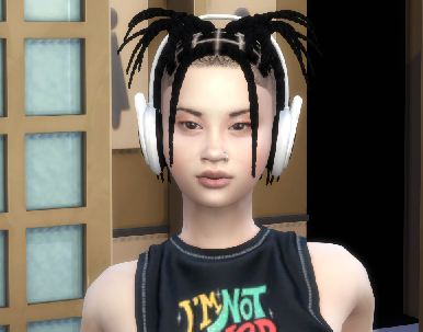 sims game cc download brunette female Valentina Kim by Bonita100 Face View