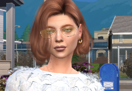 sims game custom sim download redhead female Irina Zakharevich by Bonita100 Face View