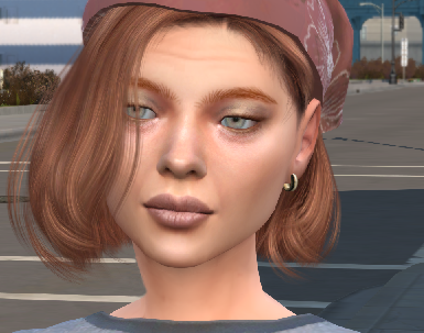 sims realistic style download redhead female Irina Zakharevich by Bonita100 Face View